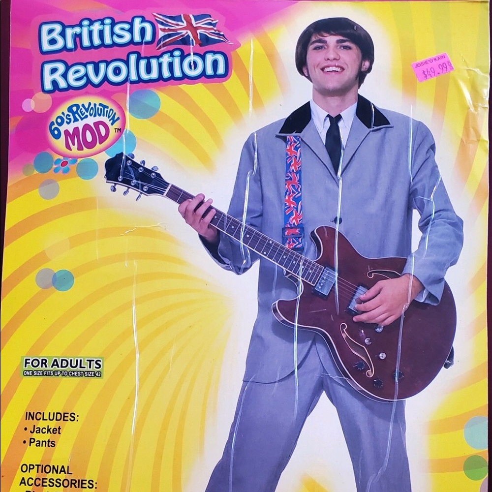 British gray tux revolution costume theater Halloween